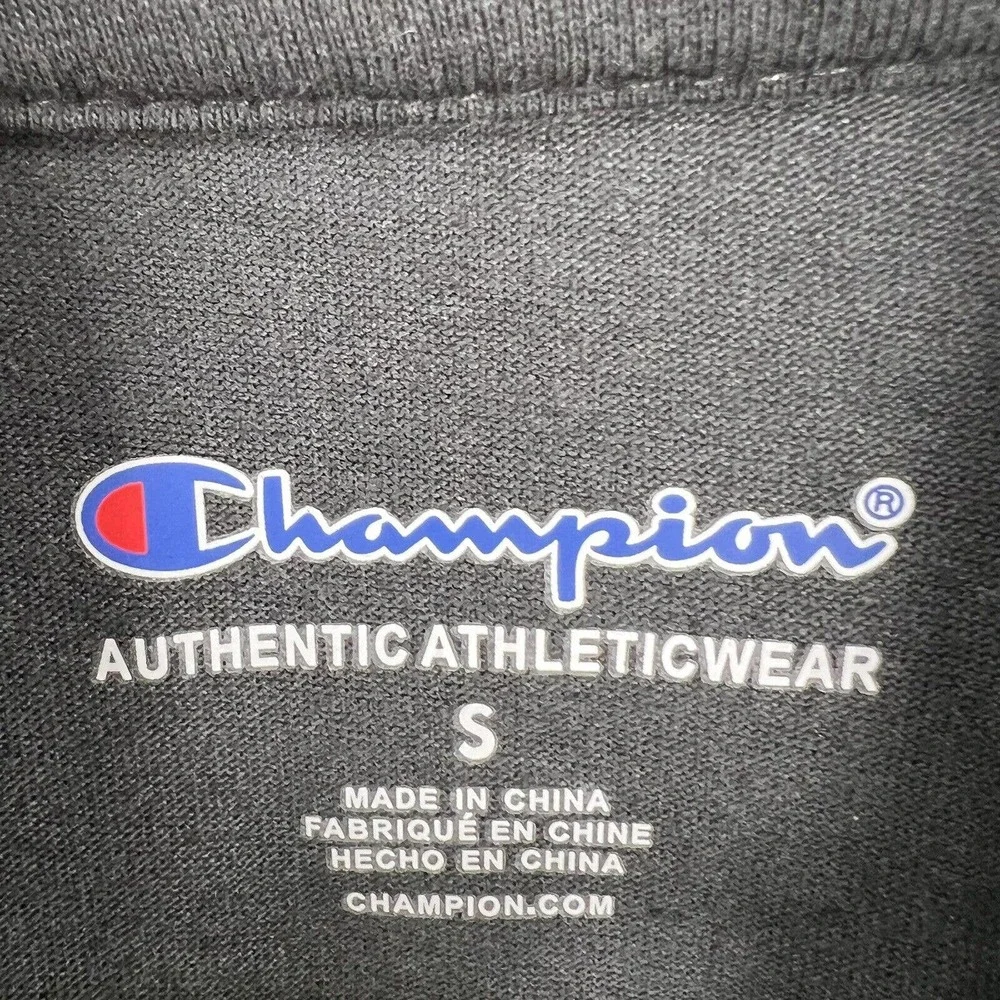 Champion Kids‎ Black Long Sleeve Hooded Tee Size Small New